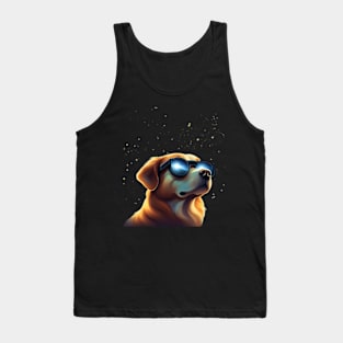 Dogs View Totality April 8 2024 Astronomy Cat Lover Solar Eclipse Tank Top